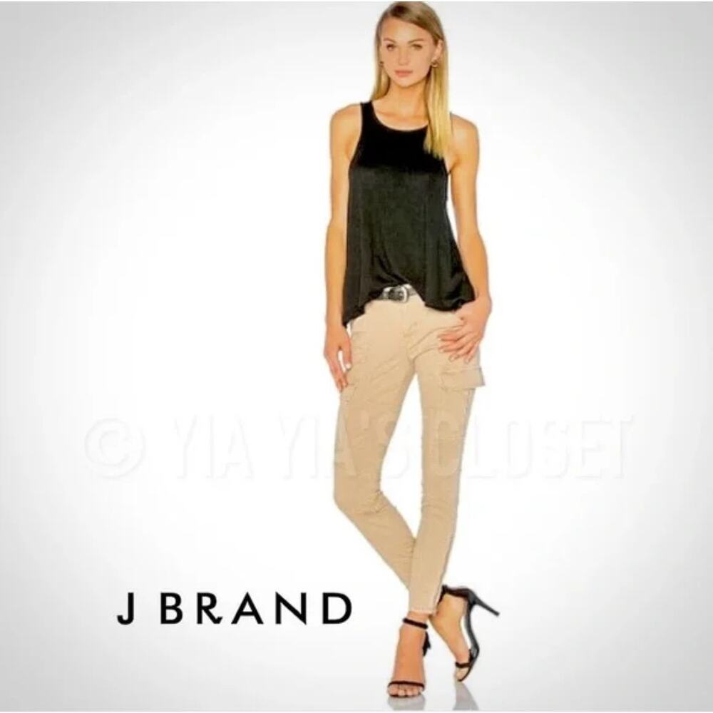 J. Brand Houlihan Jeans Distressed Sandsky Stretch Slim Fit Zip Ankle Size 28
